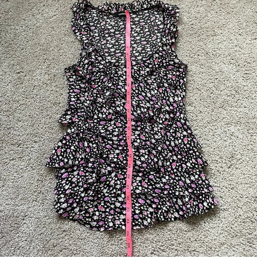 Express tank top floral‎ size xs - Picture 4 of 5